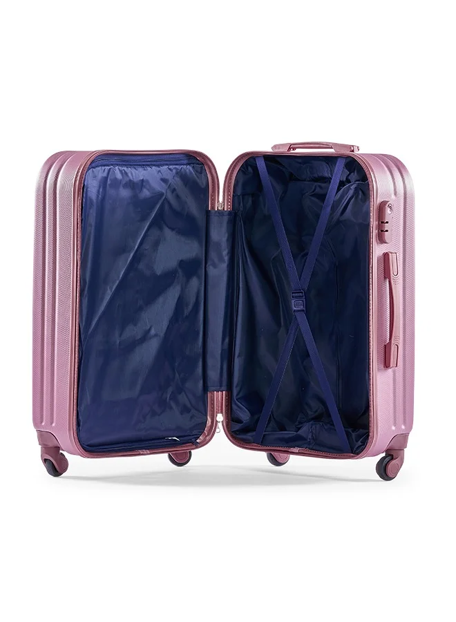 LIMRA Hardside 6 Piece Luggage Trolley Set Rosegold