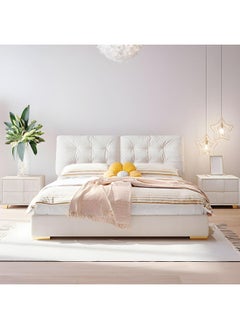 Poppins Home Contemporary Upholstered Bed Frame  Various Sizes Offered (160x200)  - Image 2