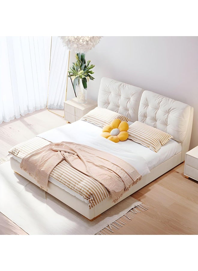 Poppins Home Contemporary Upholstered Bed Frame  Various Sizes Offered (160x200)  - Image 3