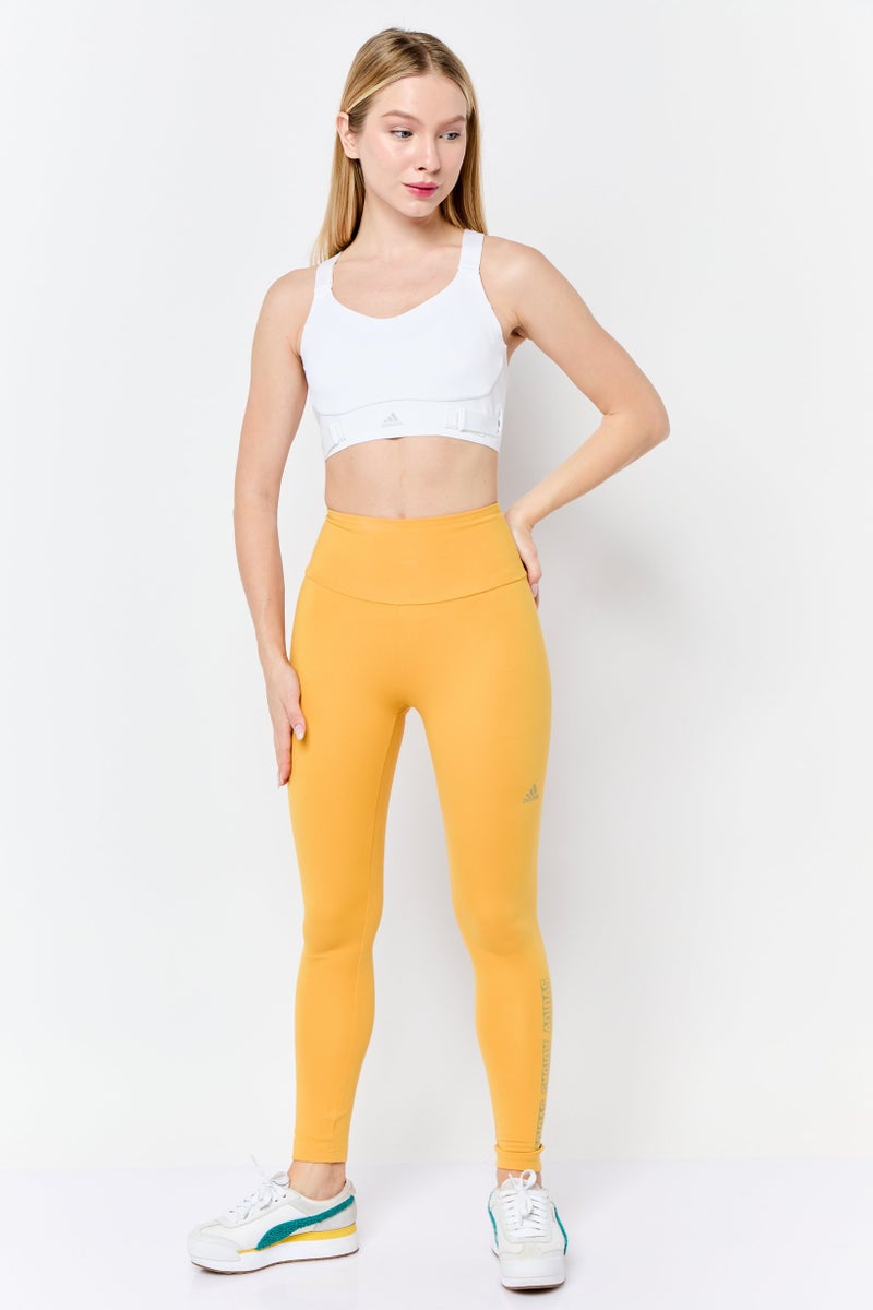 Adidas Women Sportswear Fit Padded Training Sports Bra, White  - Image 2