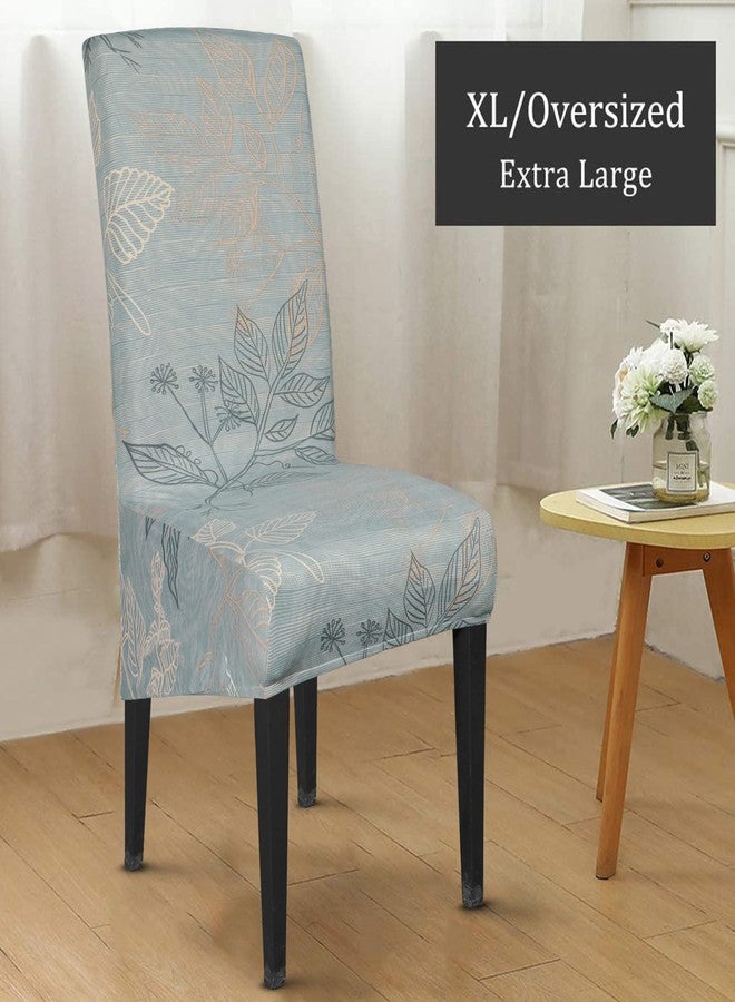 CCTFS 4 Pack Stretch Dining Chair Covers, XL/Oversized Removable Washable Soft Spandex High Back Large Chair Cover Slipcover for Dining Room Kitchen Hotel Table Banquet (4 Per Set, QSYR) - Image 2