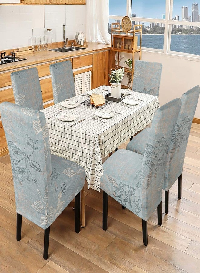 CCTFS 4 Pack Stretch Dining Chair Covers, XL/Oversized Removable Washable Soft Spandex High Back Large Chair Cover Slipcover for Dining Room Kitchen Hotel Table Banquet (4 Per Set, QSYR) - Image 3