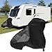 BONFQERT Caravan Hitch Cover Trailer Hitch Lock Covers Universal Waterproof Breathable Tow Hitch Cover for Caravan Tongue Jack Cover PVC Trailer Towing Ball Coupling Lock Covers - Image 2