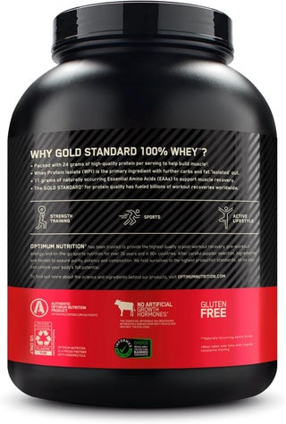 Optimum Nutrition Gold Standard 100% Whey Protein Powder Primary Source Isolate, 24 Grams of Protein for Muscle Support and Recovery, Mocha Cappuccino, 5 Lbs, 71 Servings (2.27 KG) - view 5