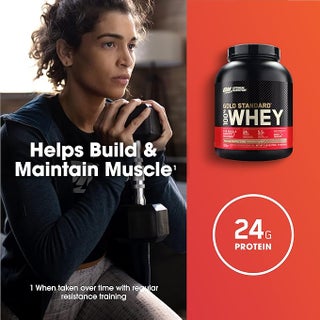 Optimum Nutrition Gold Standard 100% Whey Protein Powder Primary Source Isolate, 24 Grams of Protein for Muscle Support and Recovery, Mocha Cappuccino, 5 Lbs, 71 Servings (2.27 KG) - view 4