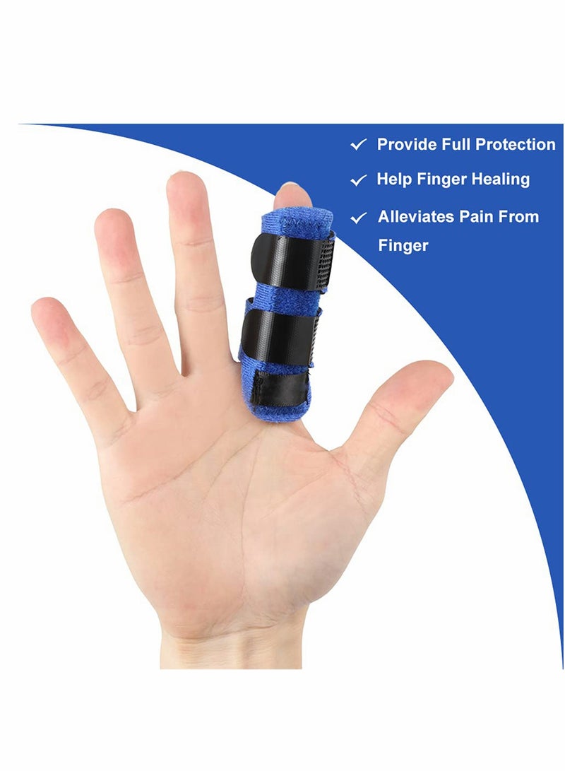 SOLARAE Finger Splint With Nylon Sleeves for Trigger Finger Relief, Finger Brace for Straightening or Support for Broken Fingers, Sport Injuries, Set of 1 - Image 4