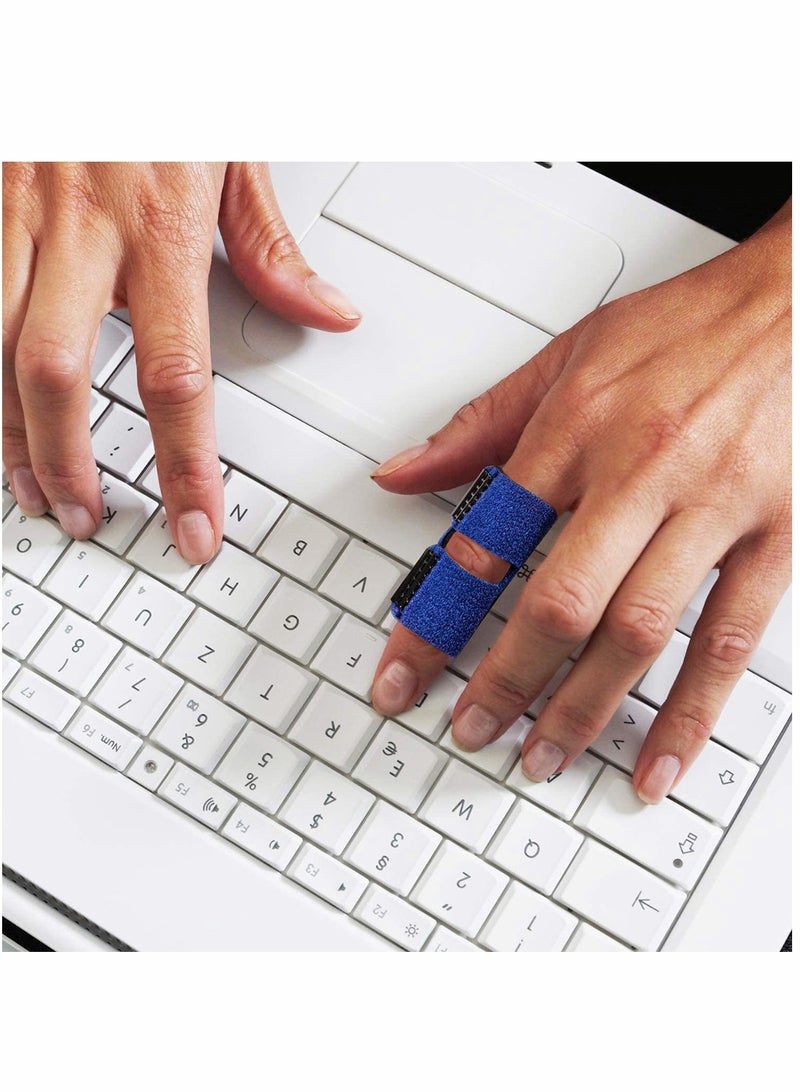 SOLARAE Finger Splint With Nylon Sleeves for Trigger Finger Relief, Finger Brace for Straightening or Support for Broken Fingers, Sport Injuries, Set of 1 - Image 2