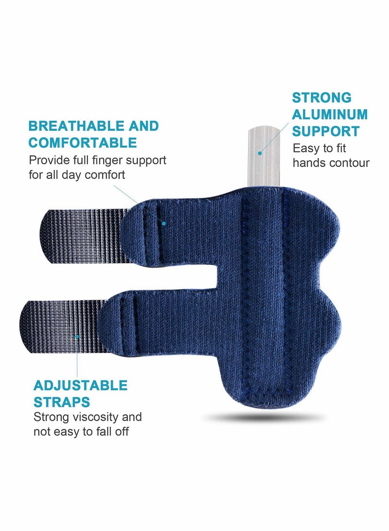 SOLARAE Finger Splint With Nylon Sleeves for Trigger Finger Relief, Finger Brace for Straightening or Support for Broken Fingers, Sport Injuries, Set of 1 - Image 5