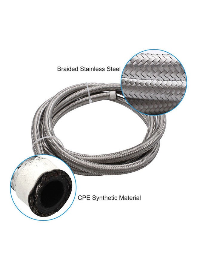NIBEMINENT Nylon and Stainless Steel Braided Fuel Line 6AN  - Image 4