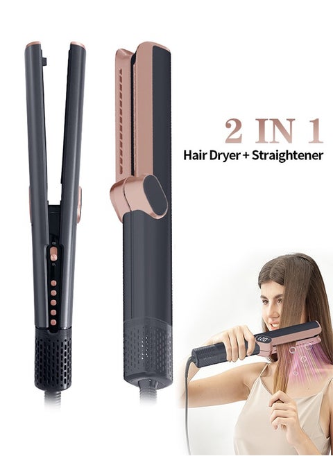 Airstrait Straightener 1000W 2 in 1 Wet to Dry Hair Dryer with High-Speed Airflow