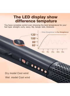 BESTIS Airstrait Straightener 1000W 2 in 1 Wet to Dry Hair Dryer with High-Speed Airflow  - Image 3