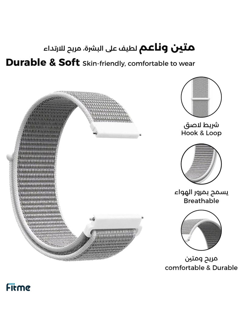 FITME Nylon loop Replacement Band For SoundPEATS Watch PRO 1 / Watch 2 / Watch 4 Watches (22 mm)  - Image 2