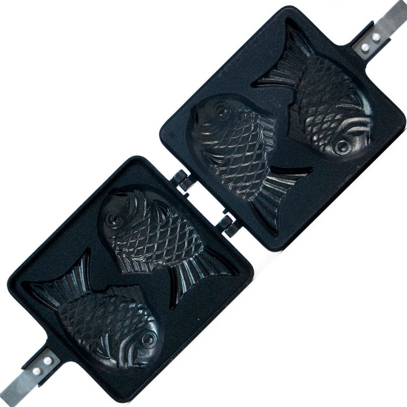 COOKKING COOKKING - Taiyaki Japanese Fish-shaped Pancake Double Pan, Made in Korea  - Image 1