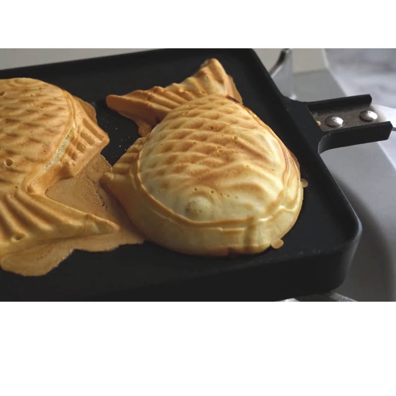 COOKKING COOKKING - Taiyaki Japanese Fish-shaped Pancake Double Pan, Made in Korea  - Image 3