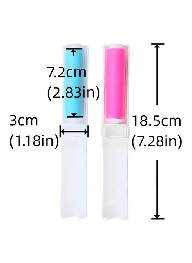 مزيل شعر الحيوانات الأليفة الوردي القابل لإعادة الاستخدام والغسيل، القابل للطي والمحمول للسجاد والأثاث والملابس - Image 5