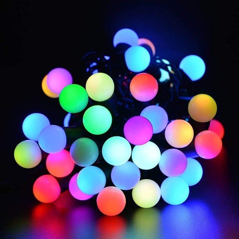 VELOCIOUS VELOCIOUS Light Multi Bubble Ball 22 Led Bubble Ball String LED Fairy Lights for Home and Outdoor Multicolor  - Image 1
