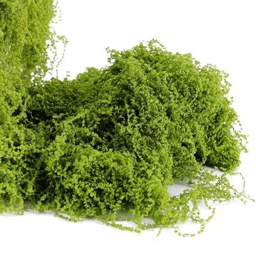 USMOLA 3.5OZ Fake Moss for Plants Indoor - Artificial Moss for Table Centerpieces, Fairy Gardens, Terrariums - Realistic Faux Grass for Wedding Christmas Party Decor (Light Green) - Image 3