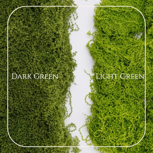 USMOLA 3.5OZ Fake Moss for Plants Indoor - Artificial Moss for Table Centerpieces, Fairy Gardens, Terrariums - Realistic Faux Grass for Wedding Christmas Party Decor (Light Green) - Image 2