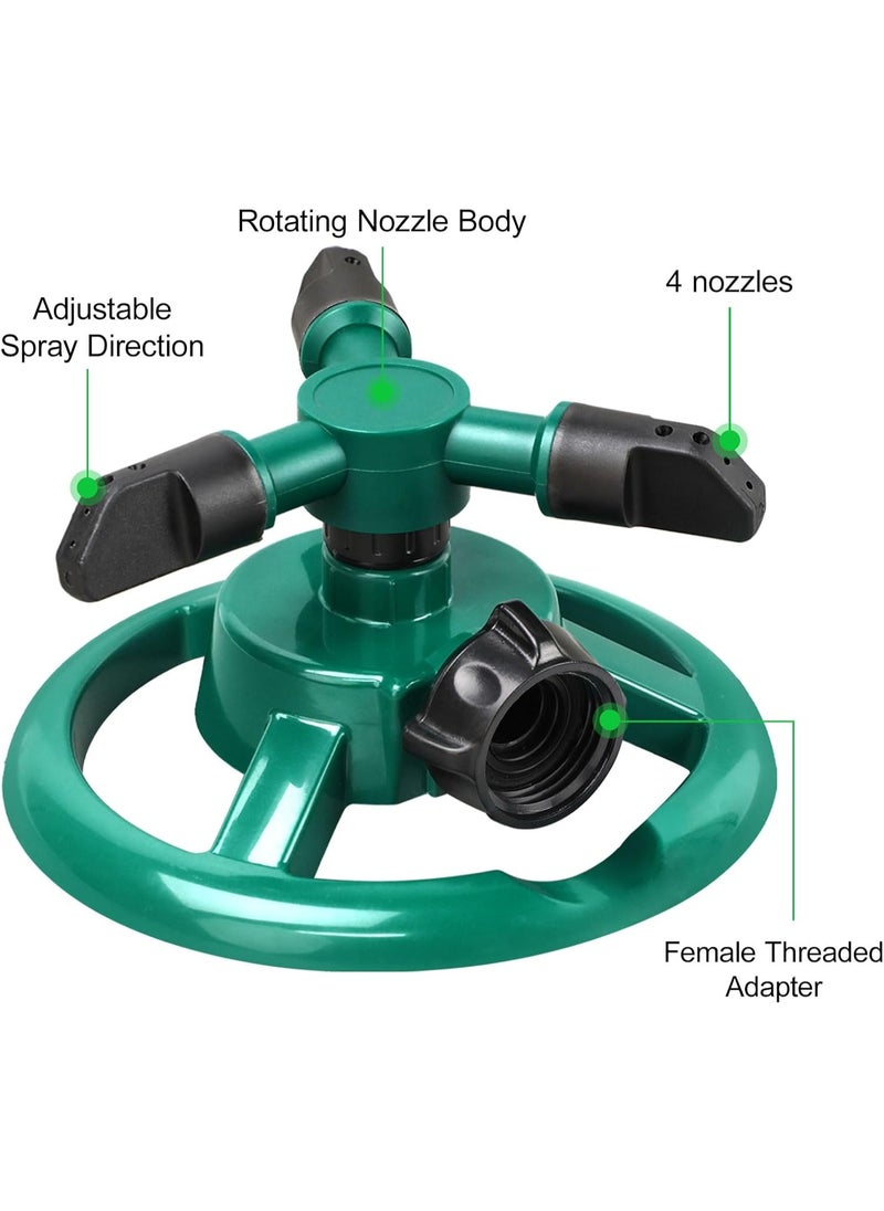 SUKILO Adjustable 360° Rotating Garden Sprinkler – Large Coverage Lawn Sprinkler with Multiple Spray Modes for Plant Irrigation and Kids’ Play – Durable Anti-Leak Design  - Image 4