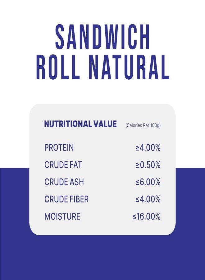 Snackers Non-Rawhide Dog Chews, Sandwich Roll Natural for Dogs, 225g | Safe & Digestible Treats | Healthy Chew Sticks for All Breeds & Sizes - Image 5