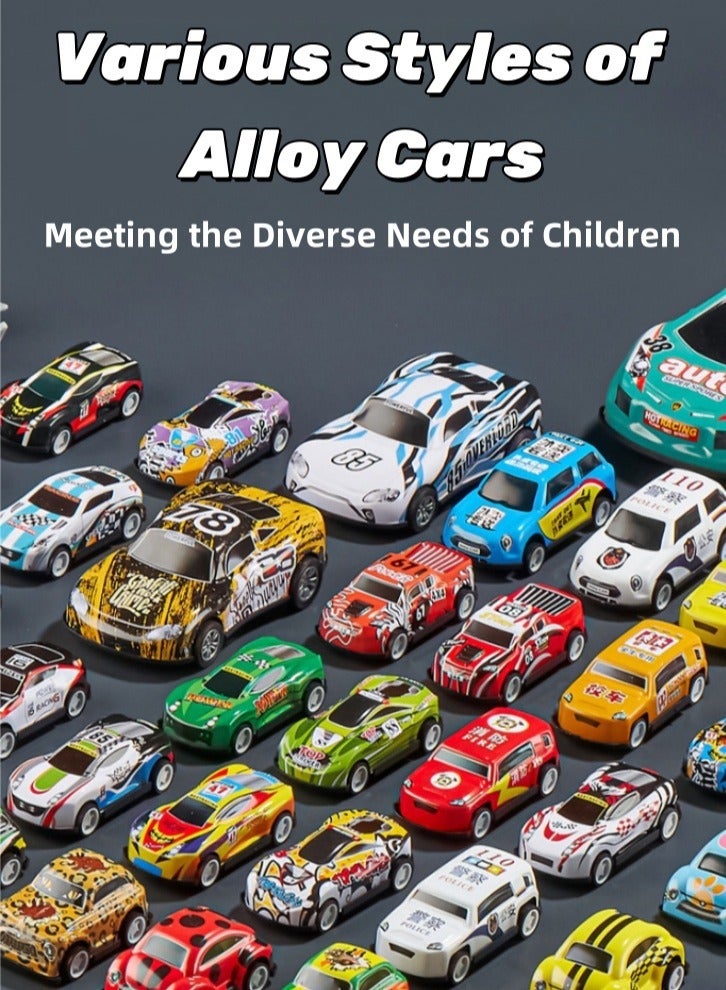 Lullaxx 50 Pieces Pack Pull Back Toy Cars, Mini Die-Cast Race Cars Vehicles Bulk, Party Favor Cars Toys, Goodie Bag Stuffers, Pinata Fillers, Teacher Treasure Prize Box Toys for Boys Girls Toddlers 2,3,4,5 Years Old - Image 4