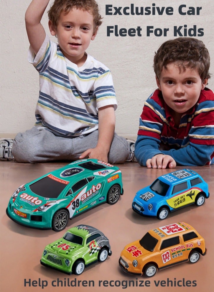 Lullaxx 50 Pieces Pack Pull Back Toy Cars, Mini Die-Cast Race Cars Vehicles Bulk, Party Favor Cars Toys, Goodie Bag Stuffers, Pinata Fillers, Teacher Treasure Prize Box Toys for Boys Girls Toddlers 2,3,4,5 Years Old - Image 3