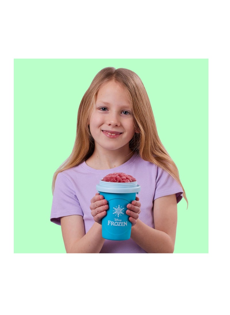 Disney FROZEN - Reusable Squeeze Cup Maker with Anna Character Design, Homemade Slushies - Image 1