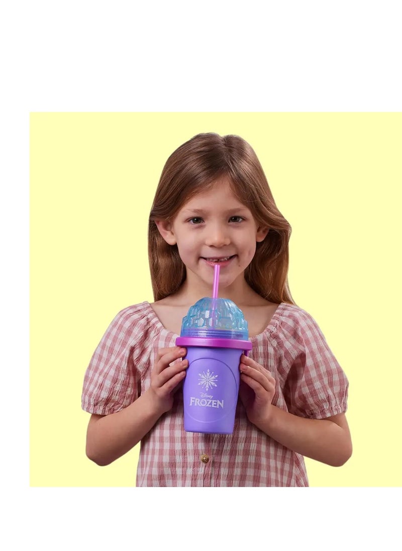 Disney FROZEN - Reusable Squeeze Cup Maker with Anna Character Design, Homemade Slushies - Image 1