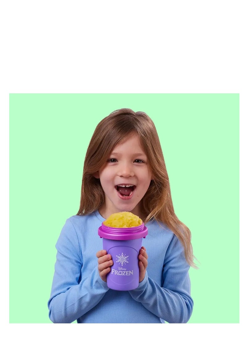 Disney FROZEN - Reusable Squeeze Cup Maker with Anna Character Design, Homemade Slushies - Image 1