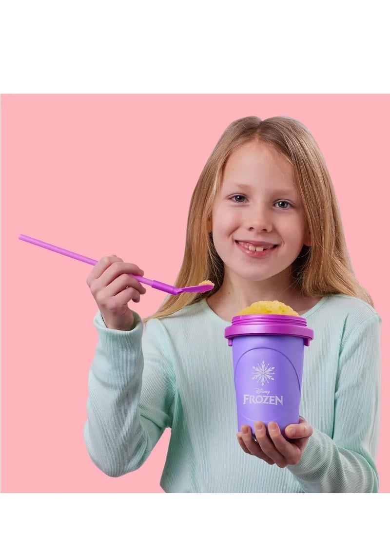 Disney FROZEN - Reusable Squeeze Cup Maker with Anna Character Design, Homemade Slushies - Image 1