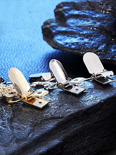 Jetec 3 Pcs Vintage Sweater Clips Shirt Dress Cinch Clips Cardigan Shawl Brooches Waist Cincher Decor for Women(Silver Gold,Chic Style) - Image 4