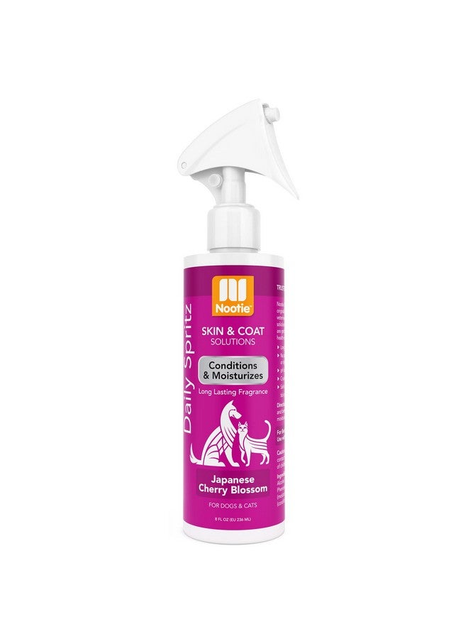nootie Nootie Japanese Cherry Blossom Daily Spritz for Dogs and Cats - Conditions and Moisturizes Fur, Long Lasting Pet Spray - 8oz - Image 1