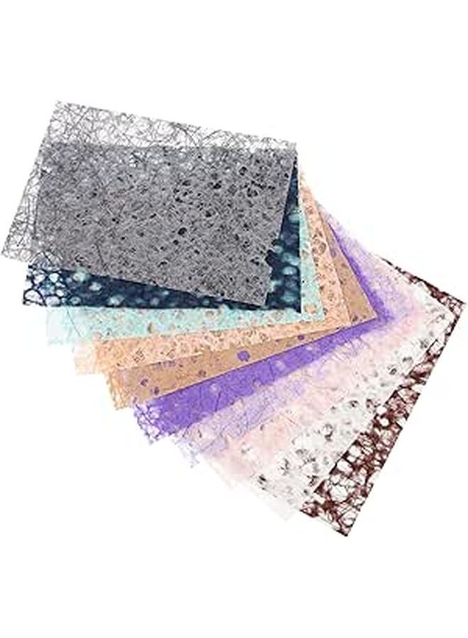 Retro Vintage Decorative Hollow Out Scrapbook Paper 10 Sheets DIY Craft Material - Image 1