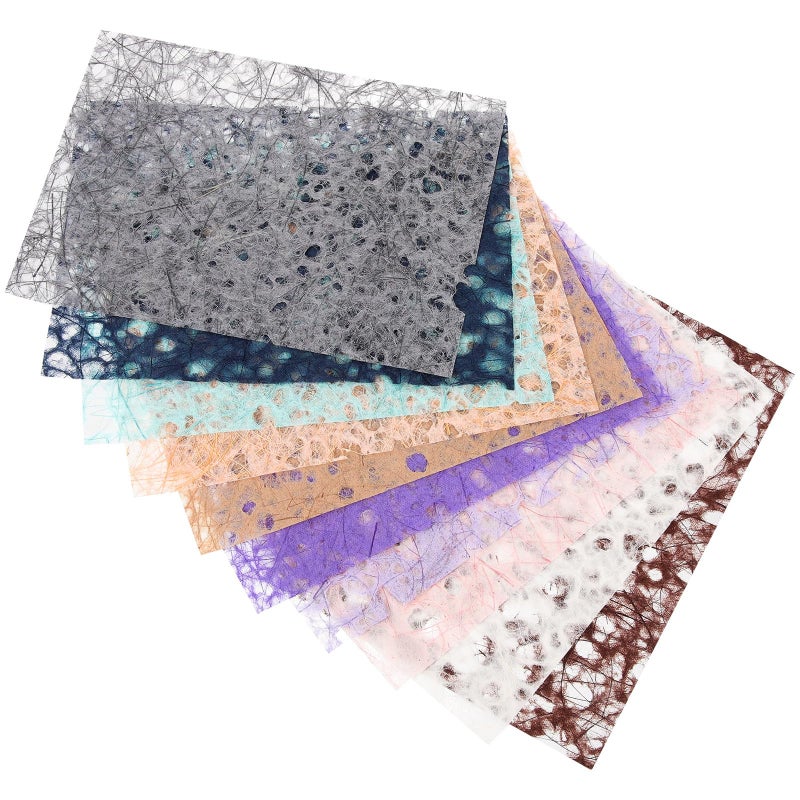Retro Vintage Decorative Hollow Out Scrapbook Paper 10 Sheets DIY Craft Material - Image 2