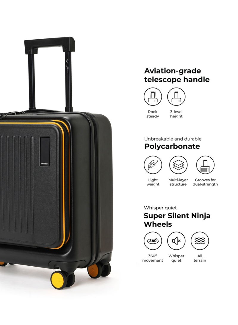 موكوبارا للتجارة ذ.م.م حقيبة ترانزيت ليلية من البولي كربونات - لون أسود - Image 5