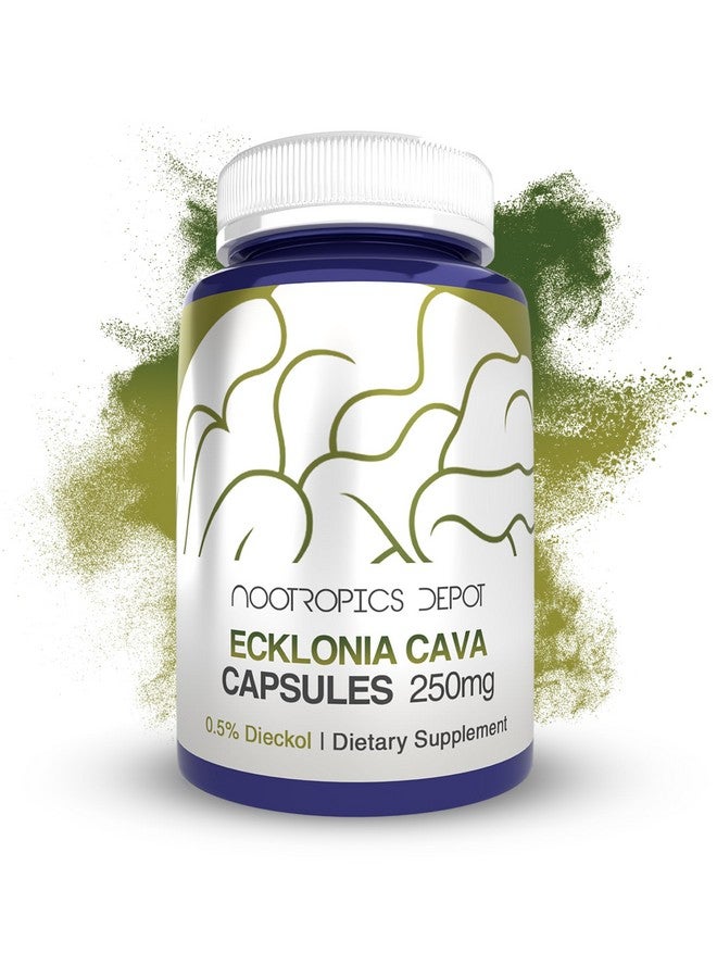 Nootropics Depot Ecklonia cava Capsules | 250mg | 0.5% Dieckol | Brown Seaweed | 60 Count - Image 1