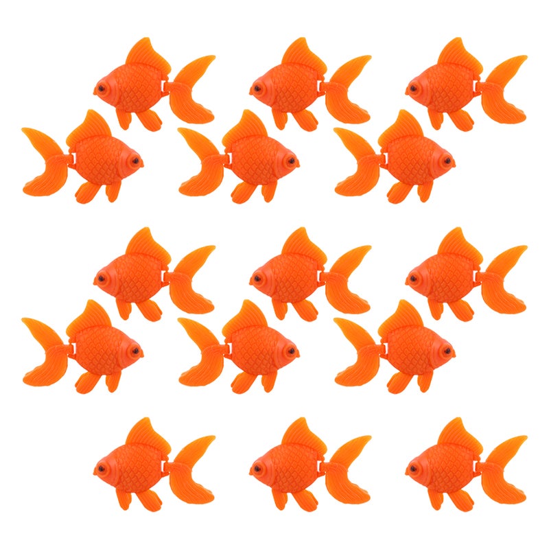 15PCS Artificial Aquarium : Fake Realistic Floating Moving Fish Decoration Ornament - for Aquarium Home and Office Décor - Image 1