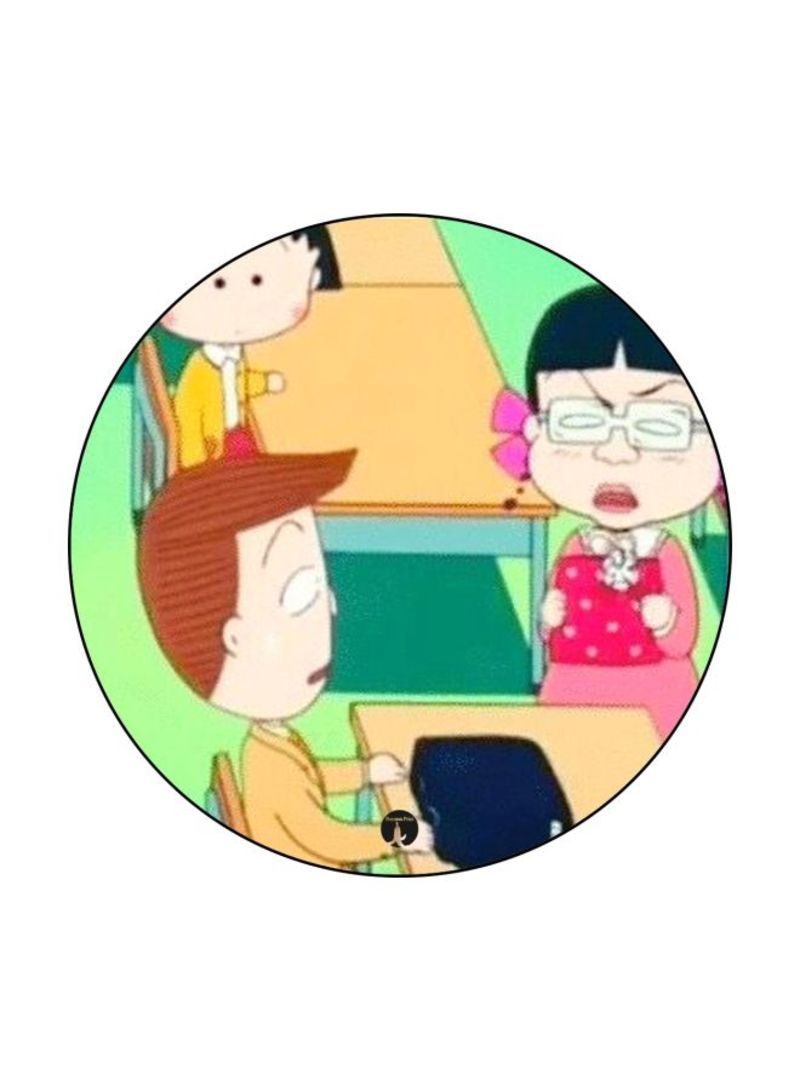 RKN The Anime Chibi Maruko Chan Theme Printed Fridge Magnet  Green/k/Yellow - Image 1