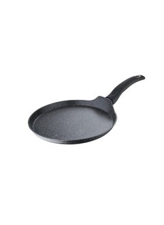 BERGNER Bergner Orion NonStick 26 cm Tawa/ Dosa Pan, 100% Recyclable, For Low Oil Paratha/Dosa/Uttapam/Pancake/ Crepe/Eggs/Toasts, Textured Soft Touch Handle, Granite Finish, Induction & Gas ready, 1-Year Warranty  - Image 1