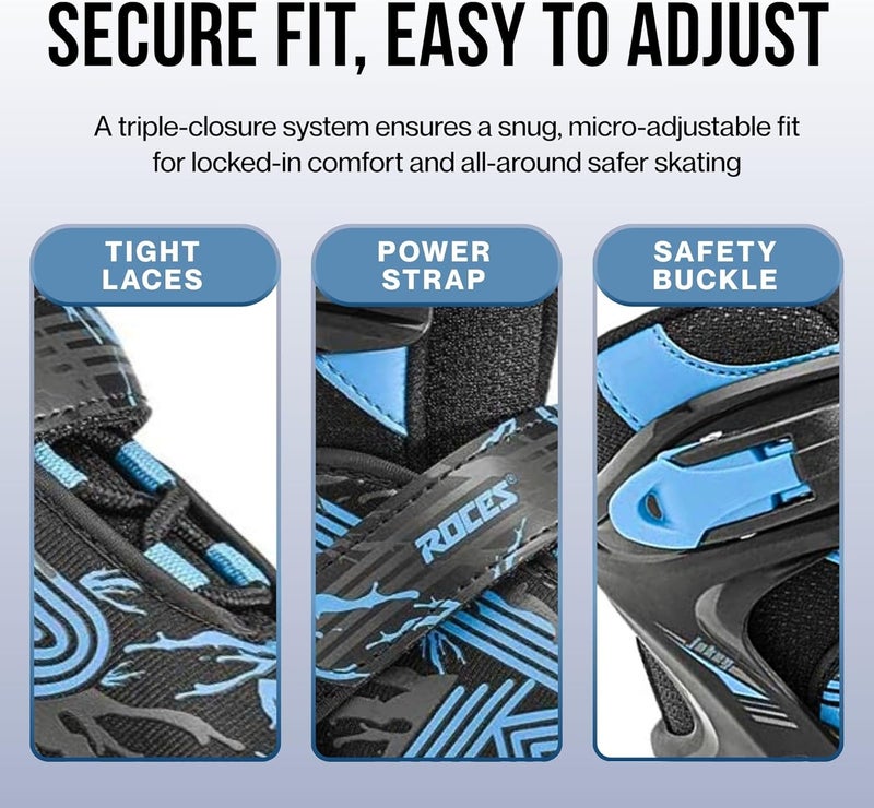 ROCES Jokey Ice 3.0 Kids Ice Skates – Size Adjustable Youth Ice Skates with Thermal Insulation, Comfort Padding & Secure Buckle System, Versatile Beginner Ice Skates - Image 5