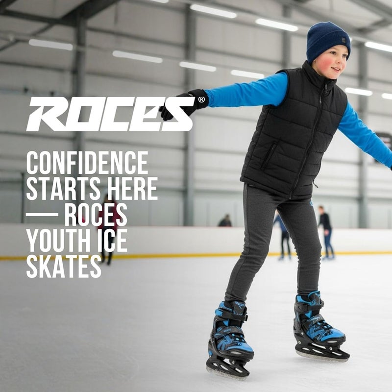 ROCES Jokey Ice 3.0 Kids Ice Skates – Size Adjustable Youth Ice Skates with Thermal Insulation, Comfort Padding & Secure Buckle System, Versatile Beginner Ice Skates - Image 2