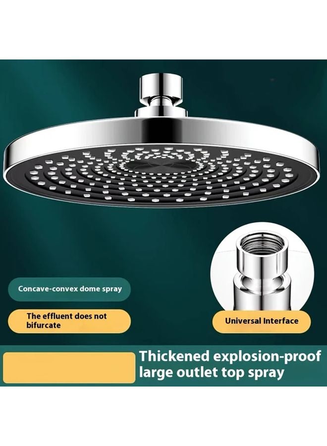 High Pressure Rain Shower Head Silver 1 Minute Installation Luxury Polished Finish - Image 1