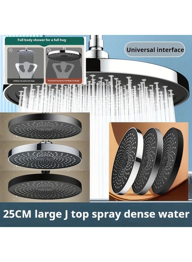 High Pressure Rain Shower Head Silver 1 Minute Installation Luxury Polished Finish - Image 2