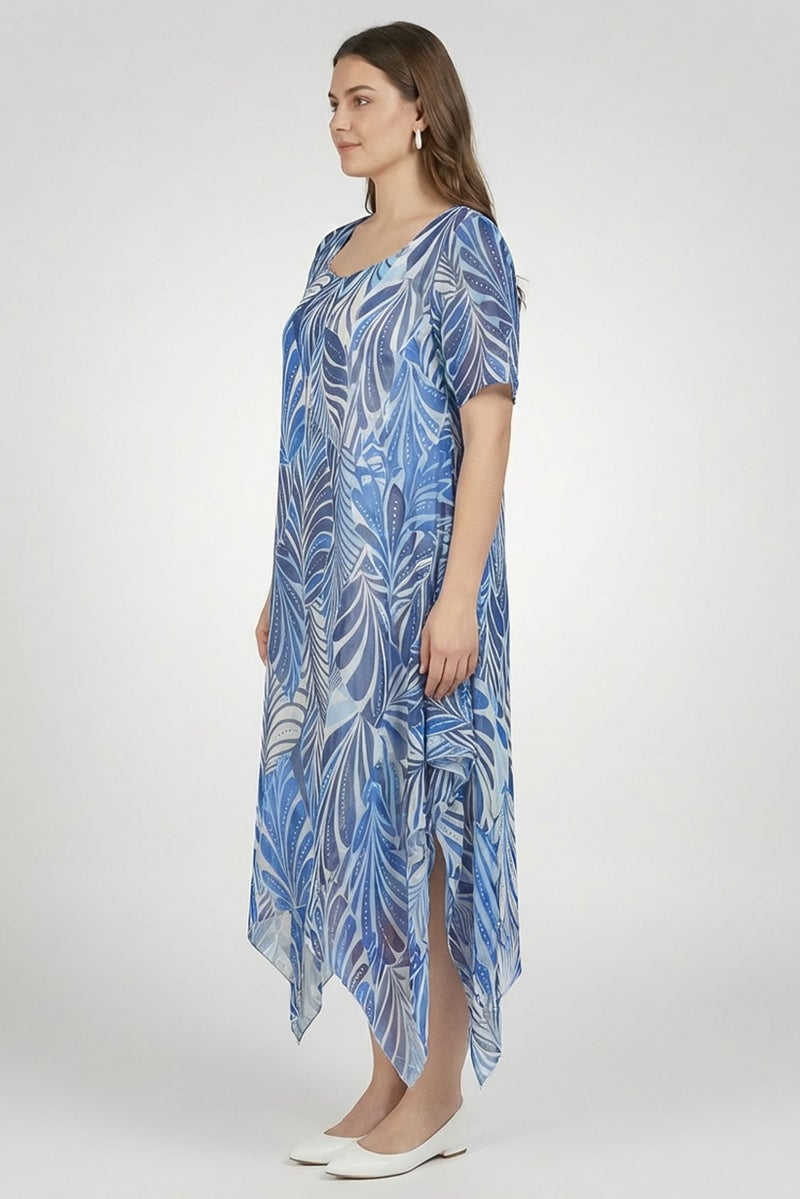 Willow & Whistle Women Allover Print Midi Dress, Multicolor - Image 3