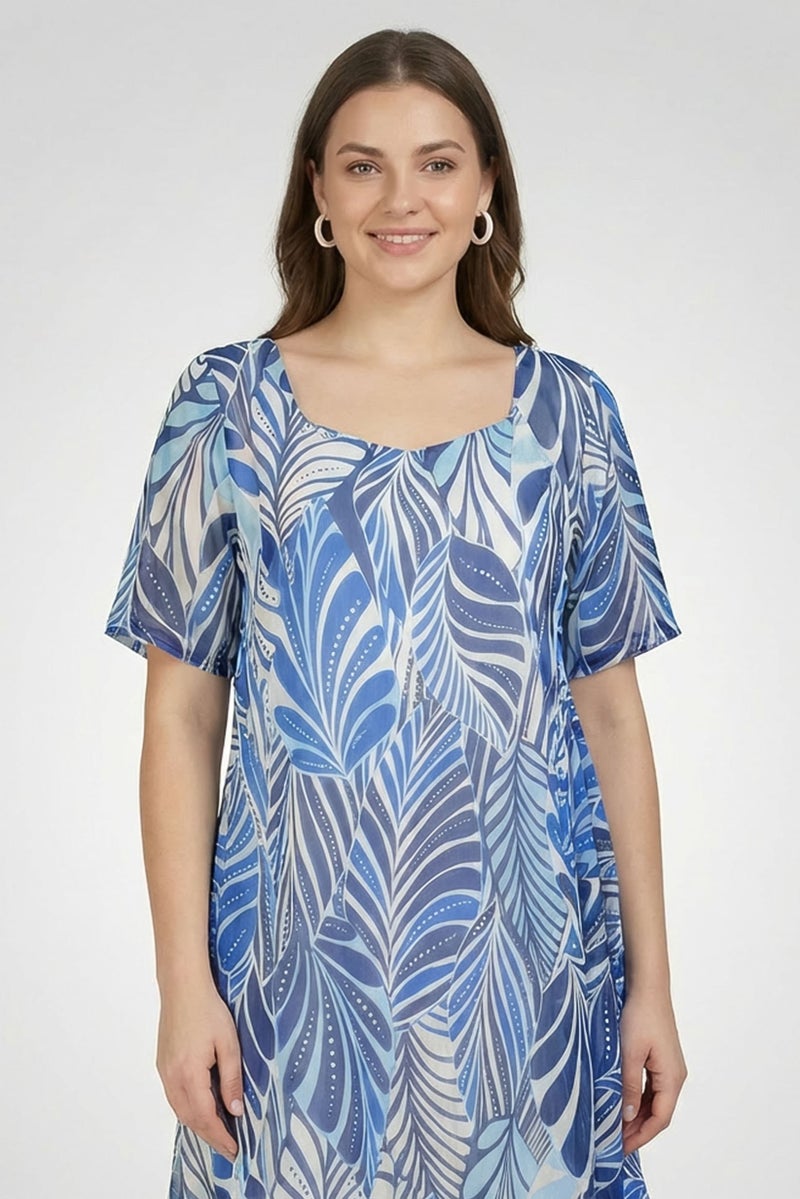 Willow & Whistle Women Allover Print Midi Dress, Multicolor - Image 2