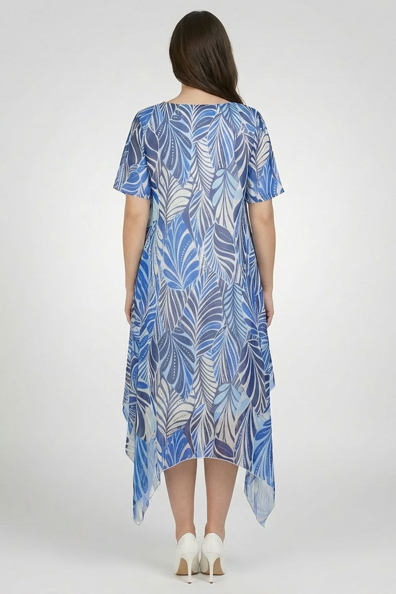 Willow & Whistle Women Allover Print Midi Dress, Multicolor - Image 4