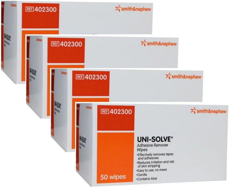 Smith&nephew UNI-SOLVE ADHESIVE REMOV WIPES 50 count 4pack - Image 1