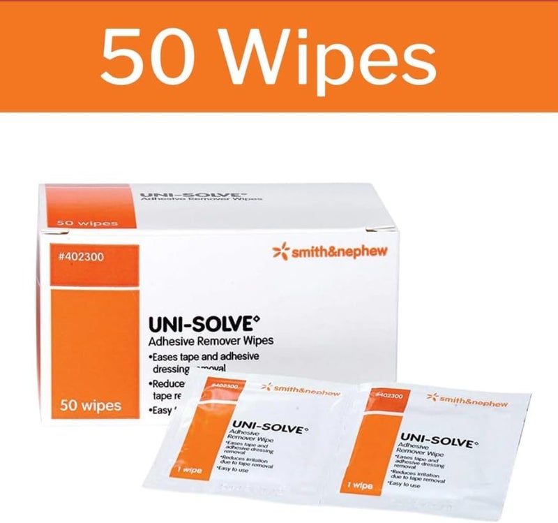 Smith&nephew UNI-SOLVE ADHESIVE REMOV WIPES 50 count 4pack - Image 3
