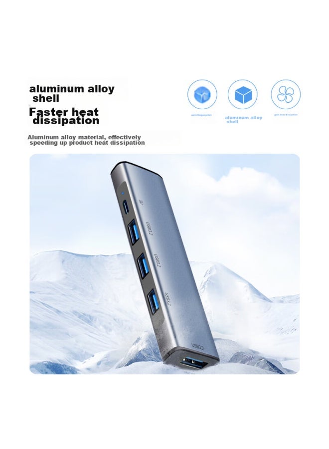 isky Usb 3.2 Hub, 10Gbps Expansion Dock Gen2, High-Speed 4-Port Hub, Desktop And Laptop Computer, One-To Usb 3.2 Extender, 1 Meter - Image 5