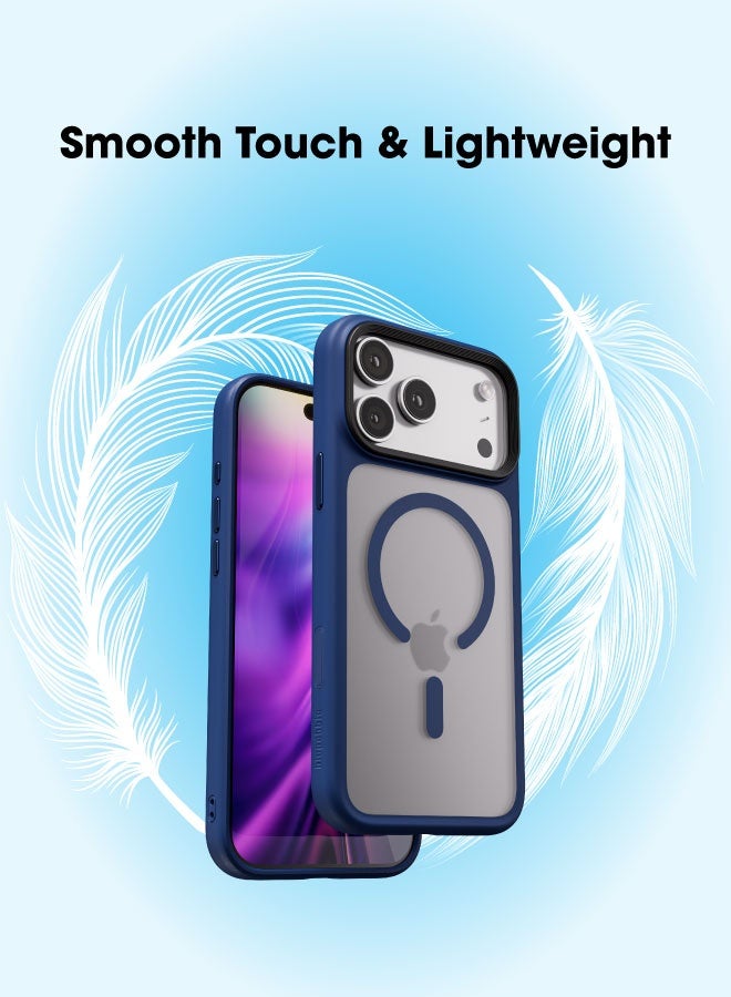 blupebble Hybrid Matte MagSafe Compatible Case for iPhone 17 Pro Max – Shockproof Slim Protective Cover - Image 3